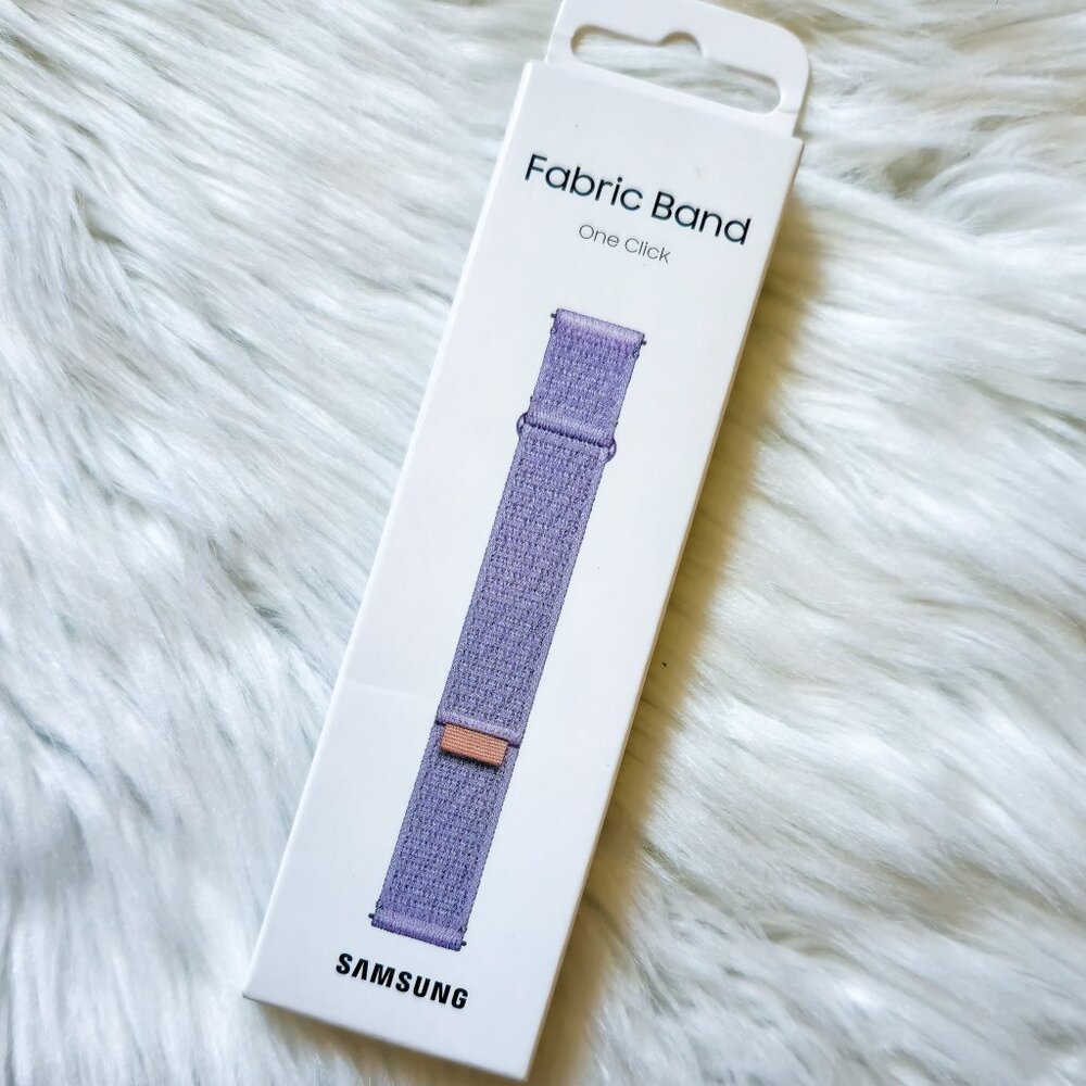 Lavender Fabric Band 20m S/M for SAMSUNG Galaxy Watch 7, 6, 5, 4 Series